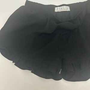 Stella Laguna Beach Black Ruffle High Waist Shorts